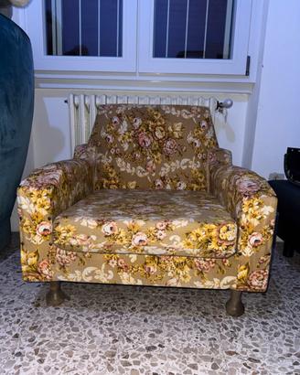 Poltrona vintage florale