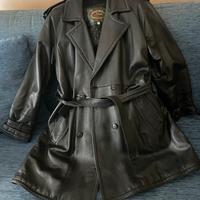 Giaccone giacca lunga trench donna in vera pelle