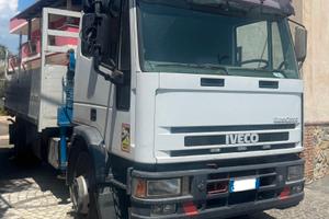Iveco EUROCARGO 150e18 cassone fisso + gru Pm SERI