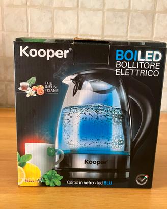 Bollitore elettrico Kooper in vetro – LED blu
