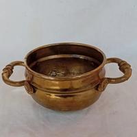 calderone pentola antica in ottone 