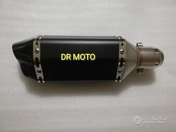 Scarico doppia uscita nero opaco 320 mm