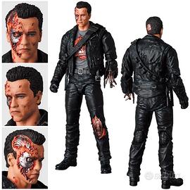 Action Figure Terminator 2 MAFEX T-800 Battle