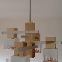 Lampadario cubic space age