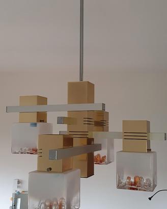 Lampadario cubic space age