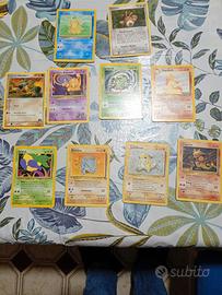varie carte Pokemon vintage 