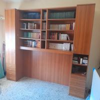 CAMERETTA LIBRERIA A PONTE MARRONE CHIARO NO LETTO