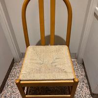 Sedie in legno con seduta in paglia – Stock 40 pe