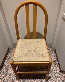 Sedie in legno con seduta in paglia – Stock 40 pe