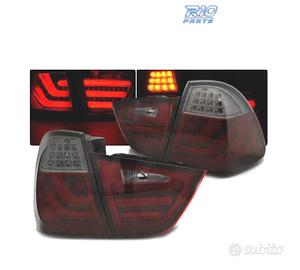 FANALI A LED BMW E91 TOURING 08-12 ROSSO AFFUMICAT