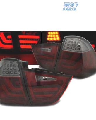 FANALI A LED BMW E91 TOURING 08-12 ROSSO AFFUMICAT