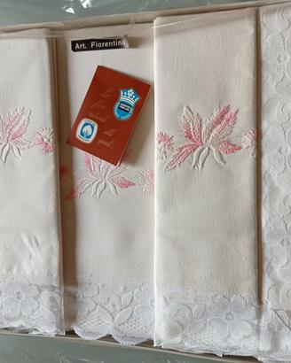 lenzuola matrimoniali ricamate a mano 
