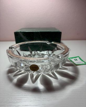 Posacenere cristallo e argento