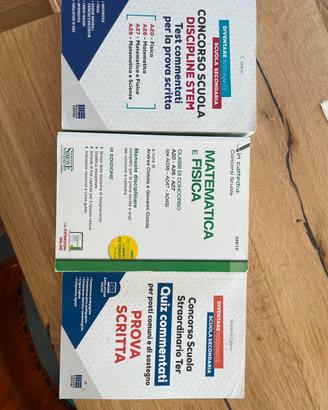 Libri per concorso scuola A20,A26,A27,A28