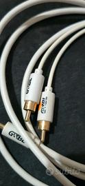Cavo Audio G&BL Jack 3.5mm a 2 RCA placcato oro -