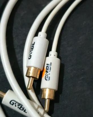 Cavo Audio G&BL Jack 3.5mm a 2 RCA placcato oro -