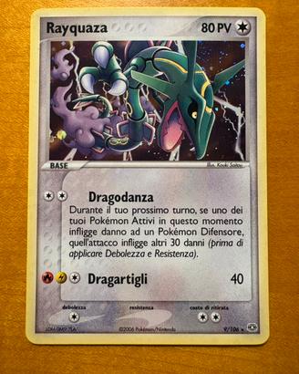Pokémon Card Rayquaza 9/106 80 PV Holo ITA