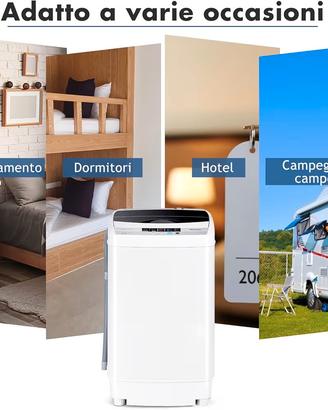 COSTWAY Lavatrice Portatile Automatica 4,5kg