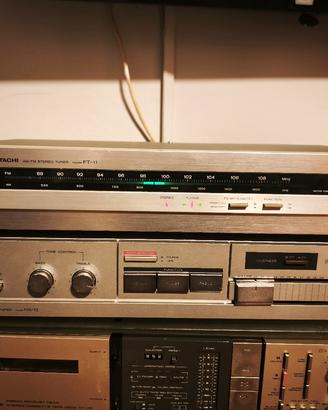🎵Hitachi amplificatore e radio 