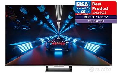 Smart Google TV QLED TCL 55 Pollici 55C735 