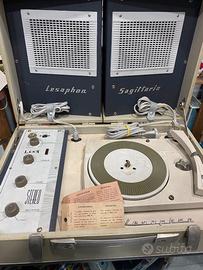 Fonovaligia giradischi Lesaphon Sagittario anni 60