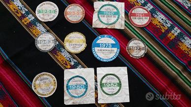 bolli di circolazione anni50/60/70/80/90 originali