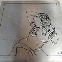 Lastra metallica decorativa