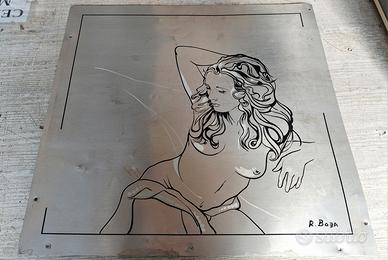 Lastra metallica decorativa