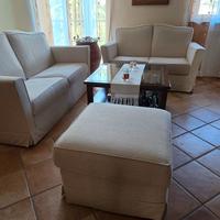 Salotto completo 3 + 2 posti + pouf