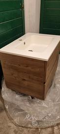 Mobile bagno con lavabo incassato