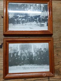 coppia di cornici in legno vintage 