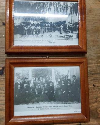 coppia di cornici in legno vintage 