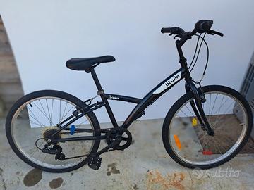 bocicletta b'twin  24 pollici cambio shimano