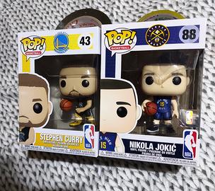 Lotto funko pop nba curry nikola jokic