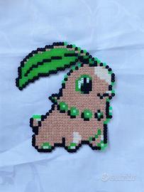 Decorazione Pixel Art Pokémon Chikorita 