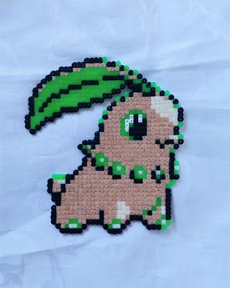 Decorazione Pixel Art Pokémon Chikorita 