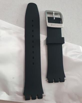 Cinturino nero con fibbia Swatch da 19mm