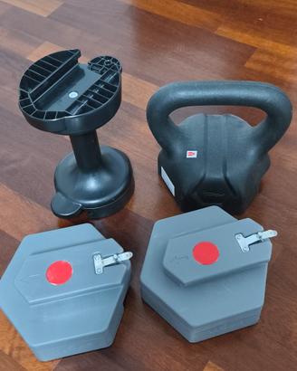 kettlebell  con manubrio
