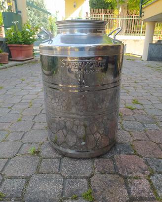 Fusto acciaio inox 18/10 Supermonte