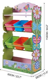 Scaffale riordina giochi bambini