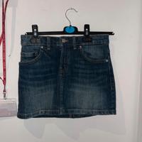 minigonna in jeans