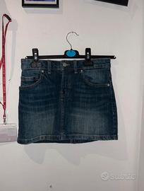 minigonna in jeans