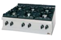 cucina 6 fuochi eco gas da banco