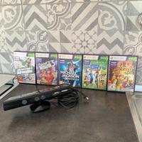 KINECT ORIGINALE MICORSOFT XBOX 360 + 5 giochi