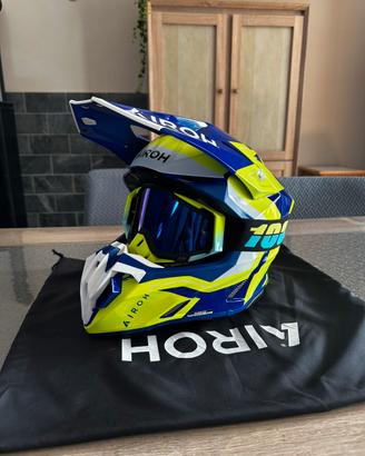Airoh twist 3 Dizzy blu/giallo