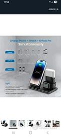 Stazione di ricarica wireless per iPhone