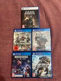 5 giochi playstation, Prezzo non trattabile