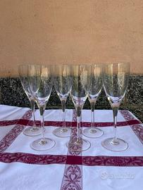 Set bicchieri cristallo per il vino