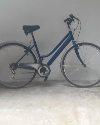 Bici donna blu ruota 28 "