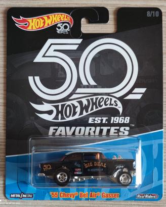 Hot Wheels '55 Chevy Bel Air Gasser + protettore